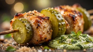 Spiedini di Pollo con Sottaceti