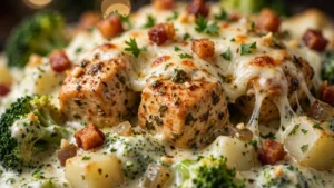 Pollo con Crema di Broccoli