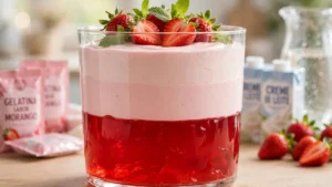 Gelatina Cremosa alle Fragole