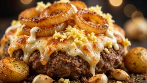 Hamburger al Forno con Cipolle