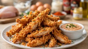 Straccetti di Pollo Croccanti con Salsa Speciale