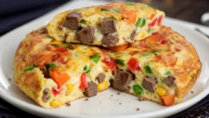 Frittata di Fegato con Verdure