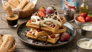 Waffle Dolce con Biscotti